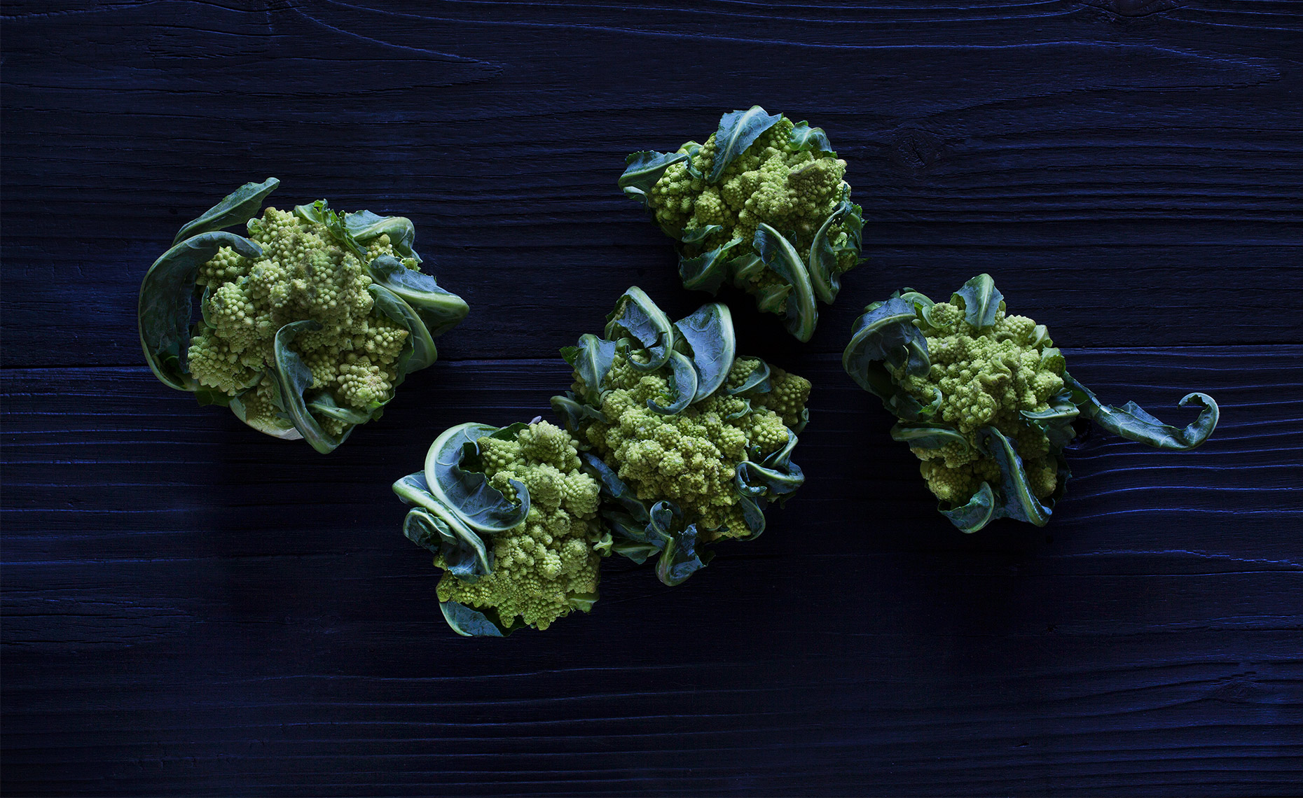 Green Cauliflower, Garden Fresh, Rose Hodges Food Photography