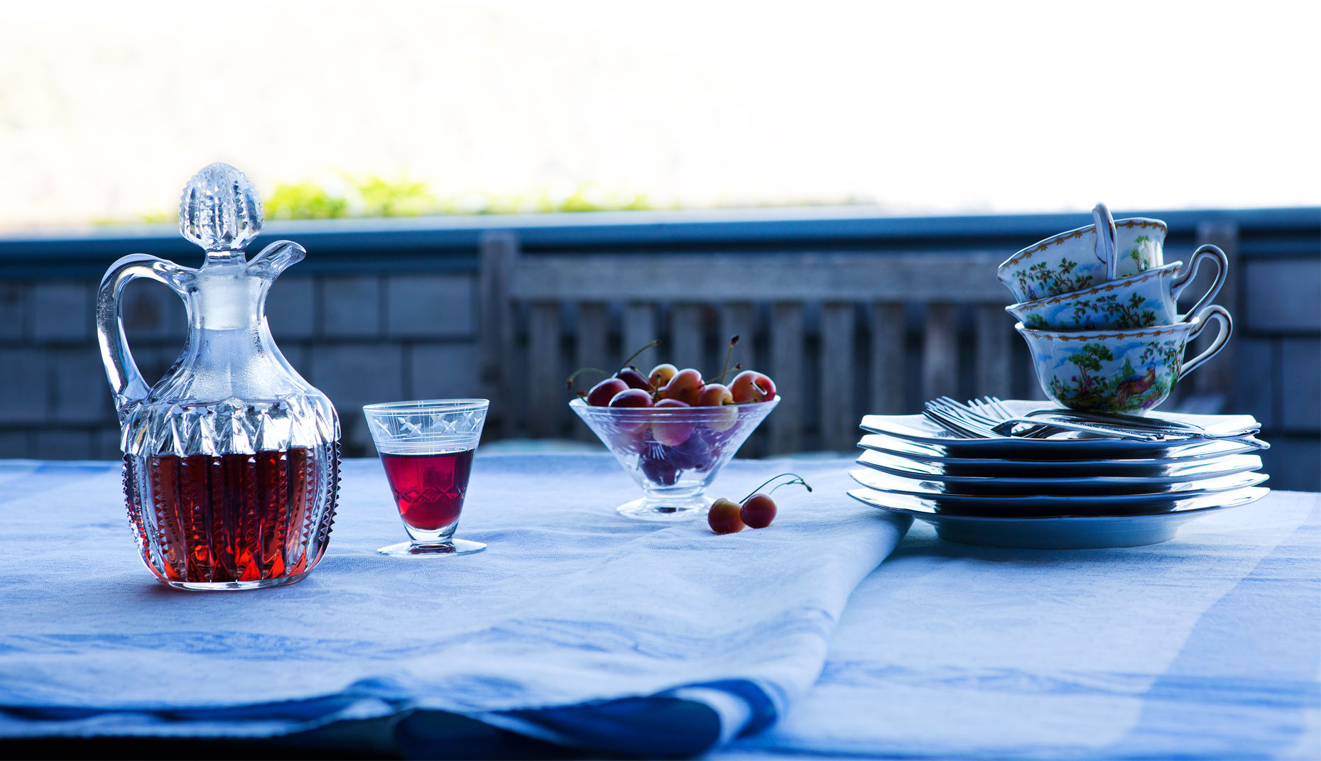 Sherry and Cherries, Natural Light, Lifestyle food, Rose Hodges Food Photography