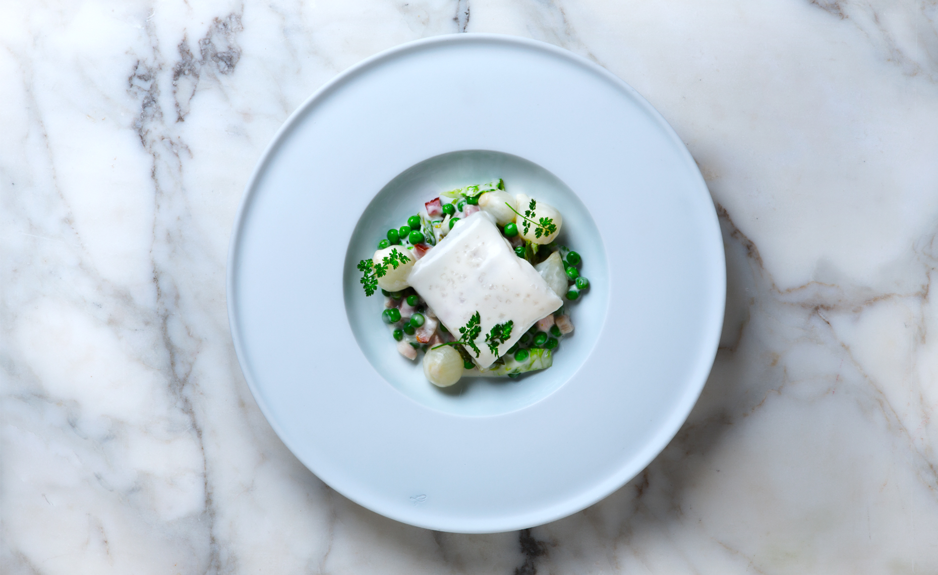 Halibut and Peas, Thomas Keller, Rose Hodges Food Photography