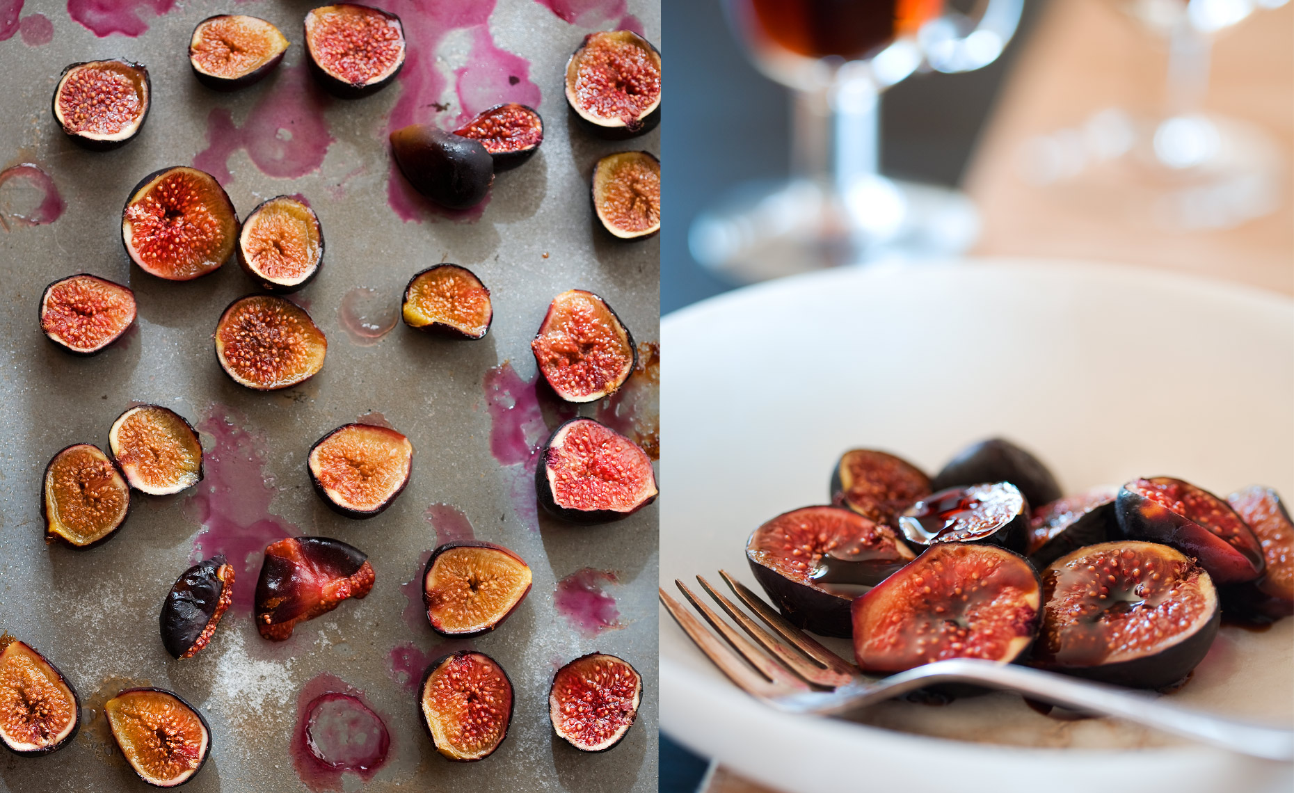 food lifestyle photographer san francisco , baked figs