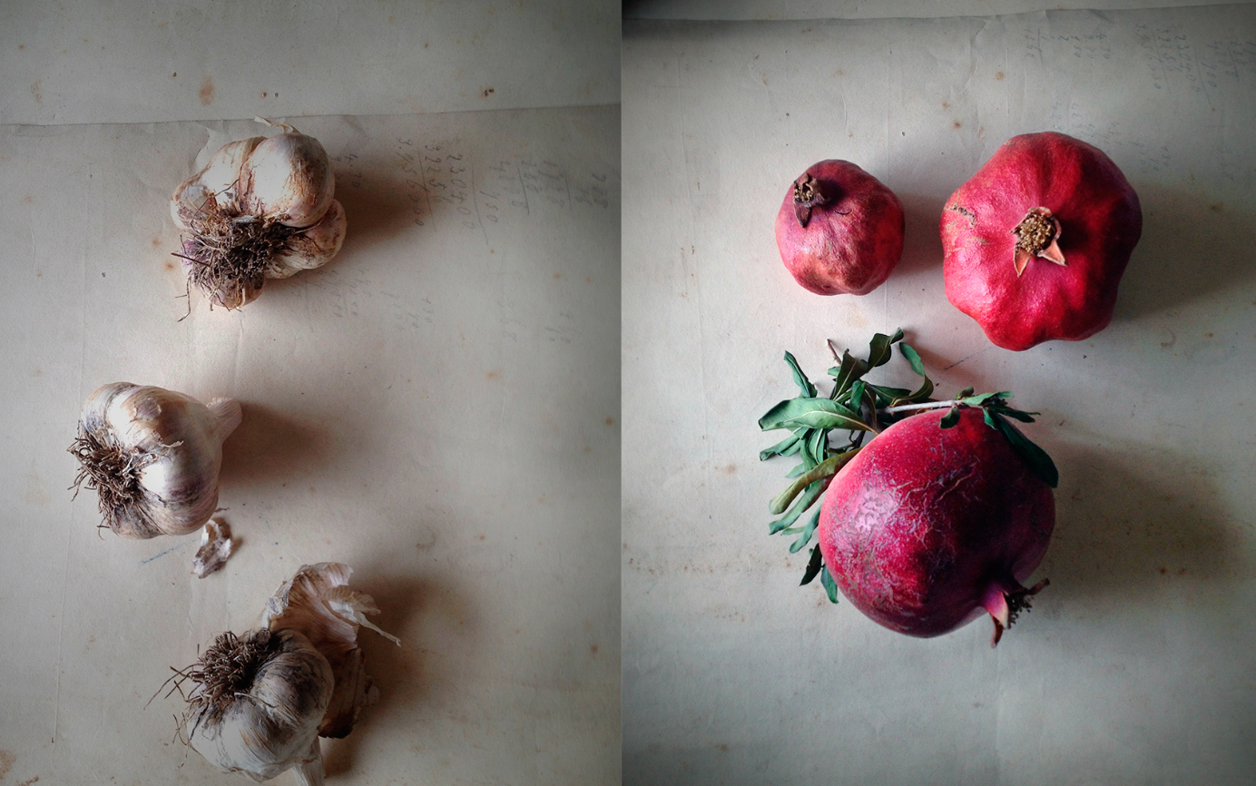 san francisco food  photographer, New York, garlic,  pomegranate