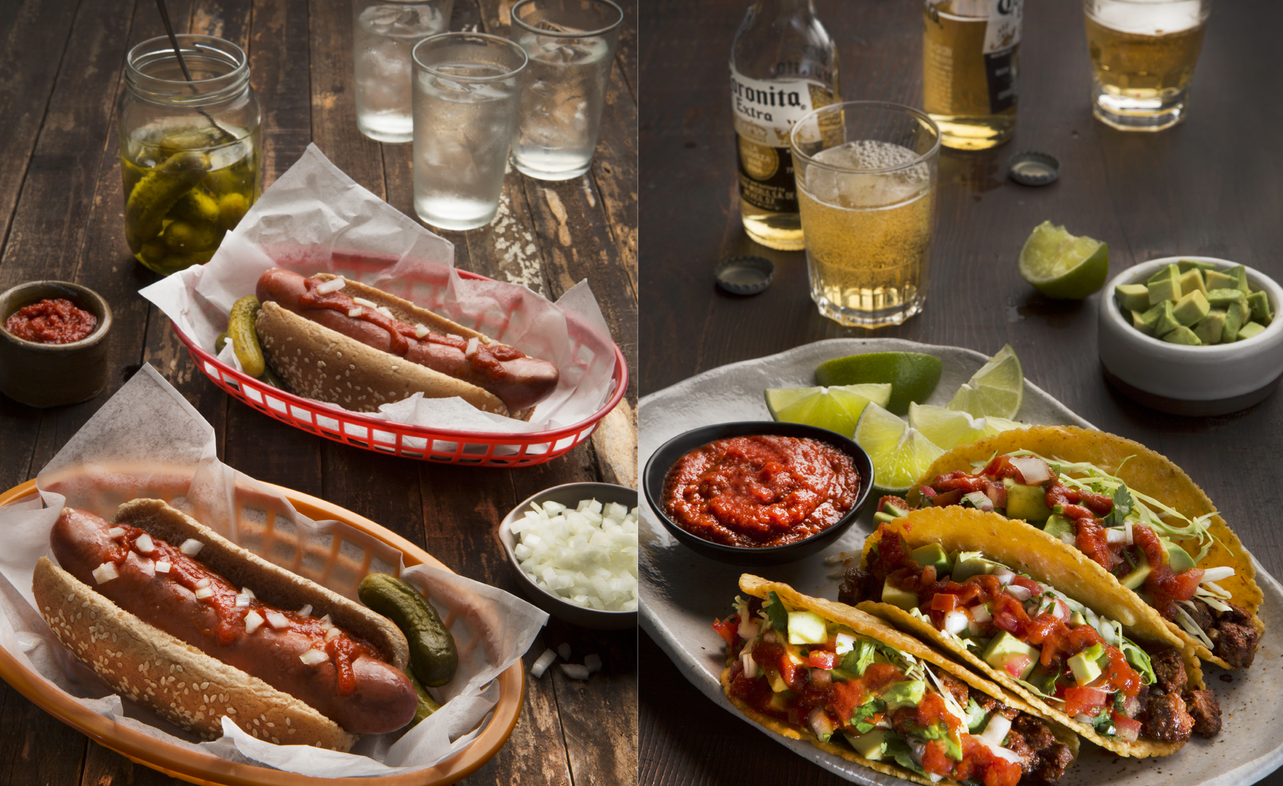 Hot Dogs, Beef Tacos, Rose Hodges Photography San Francisco